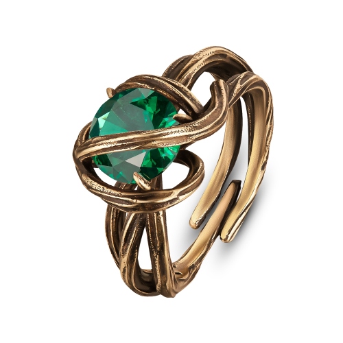 Фото Кольцо CORDA Fiore di Firenze AN0948 SMERALDO