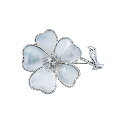 Брошь Цветок Natural shell Fiore Luna XR06426A2 S