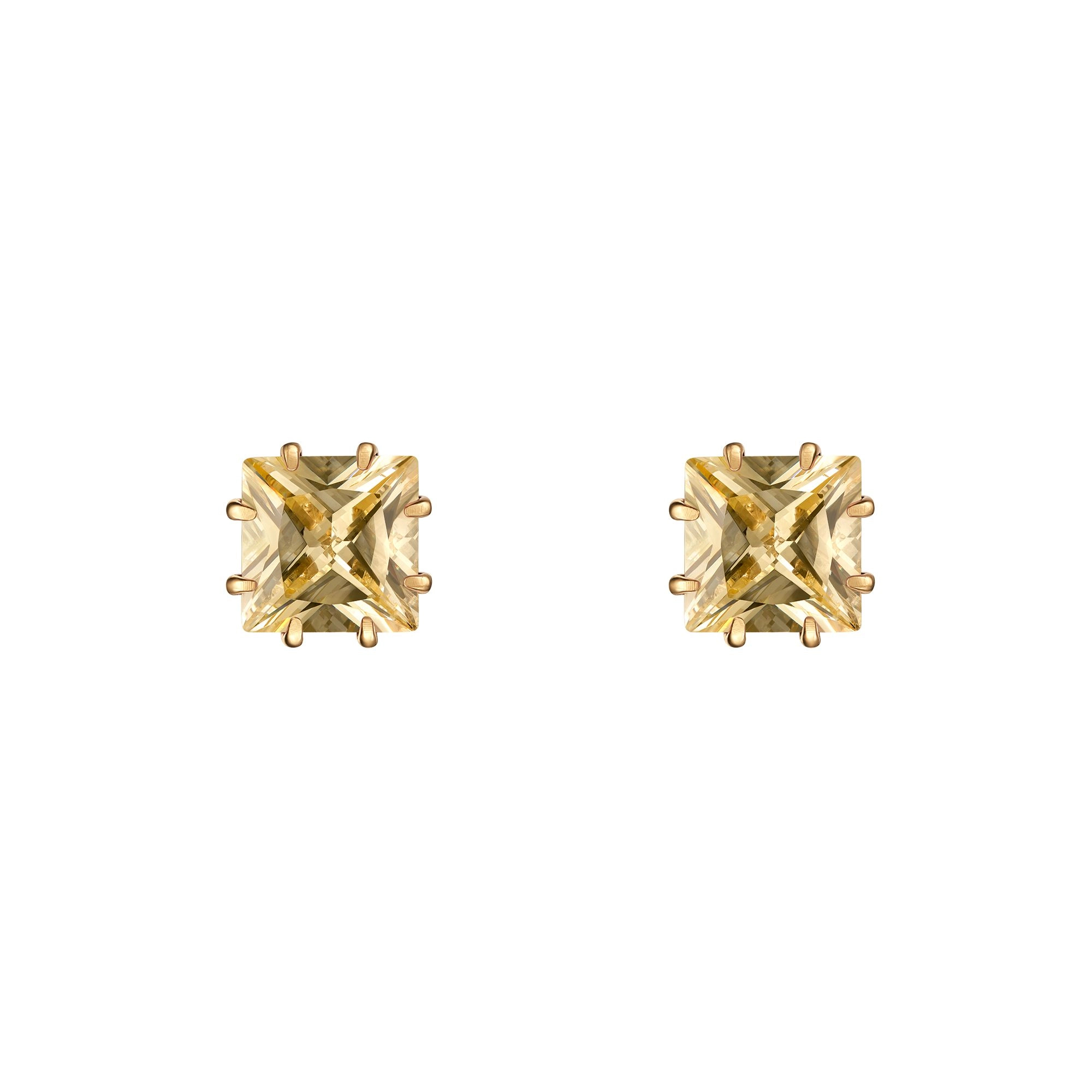 Фото Серьги пусеты VIVIENNE Fiore di Firenze OR1606 GIALLO PICCOLO