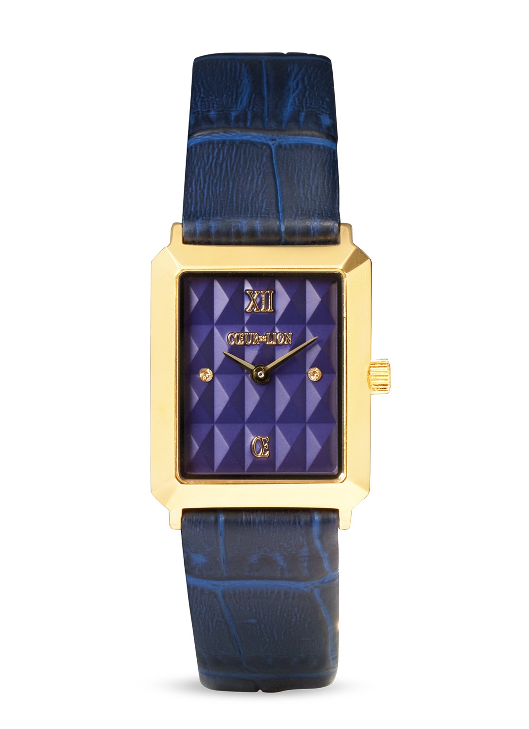 Часы Iconic Spikes Bracelet Leather Midnight Blue Gold Coeur de Lion 7672/71-0716