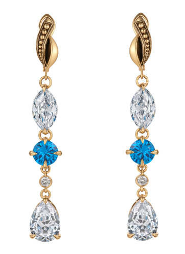 Фото Серьги SEGRETI DELL'OCEANO Fiore di Firenze OR0588-0431 ACQUAMARINA