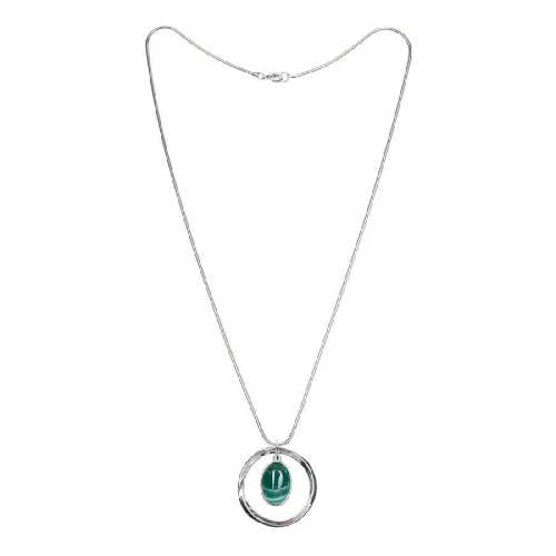 Колье GREEN QUARTZ Fiore Luna *LN5144 G/S