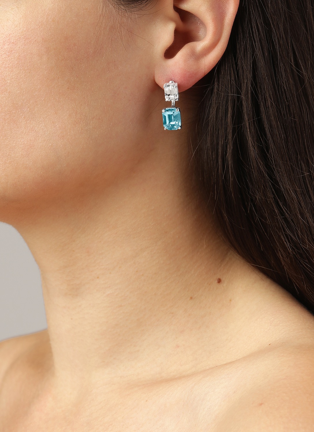 Фото Серьги TETI SS AQUA / CRYSTAL Dyrberg Kern 460007