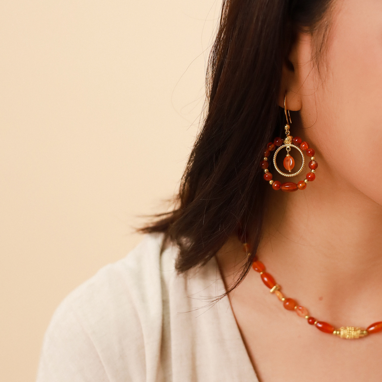 Фото Серьги Agate Nature Bijoux 12-78364