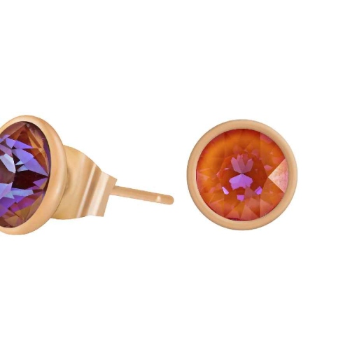 Пусеты Orange Glow Delite Fiore Luna SWE298 OGD RG