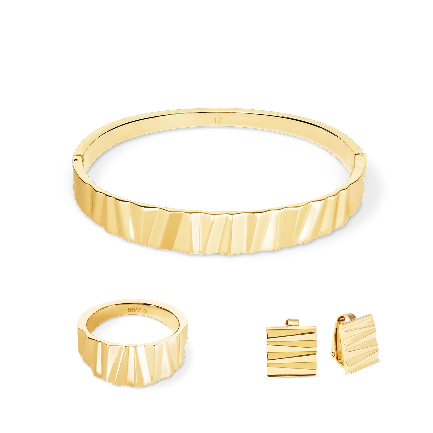 Фото Кольцо Classic Wave Gold Coeur de Lion 0141/40-1600 60