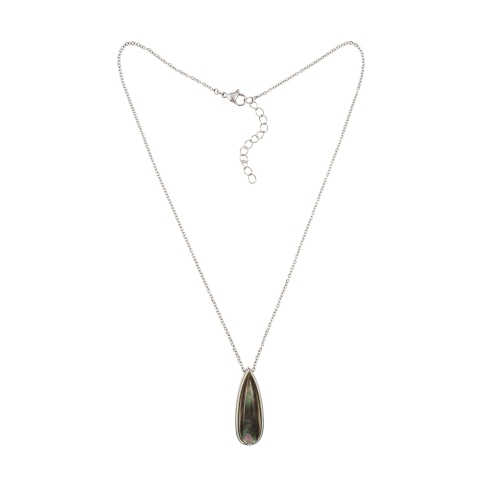 Колье Капля SHELL Fiore Luna *BP01376-13 BW/S