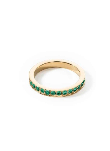 Фото Кольцо Dark Green-Gold Coeur de Lion 0127/40-0549 54