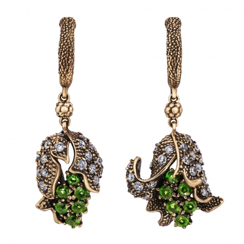 Фото Серьги CAMPANA Fiore di Firenze OR2035 SPINELLO VERDE