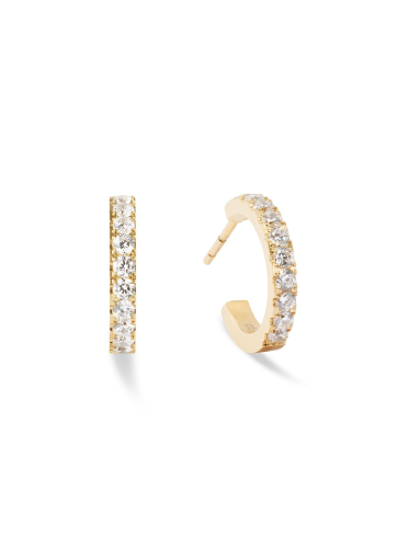 Фото Серьги Hoop Crystal-Gold Coeur de Lion 0146/23-1816