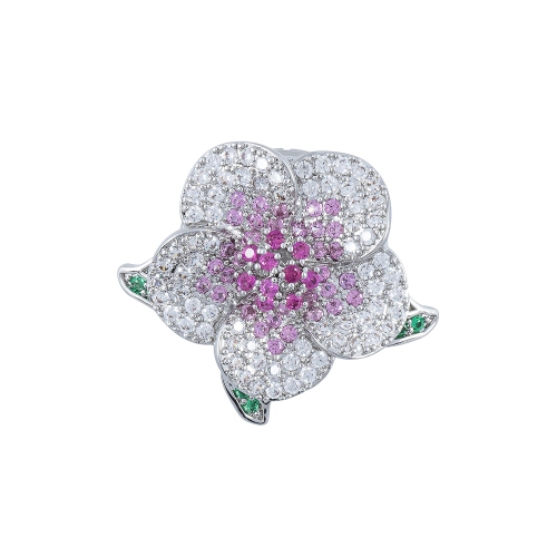 Брошь Лютик Zircon+магнит Fiore Luna XR10596 S