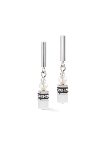 Фото Серьги Mini Fusion Pearls silver-white Coeur de Lion 4087/21-1417