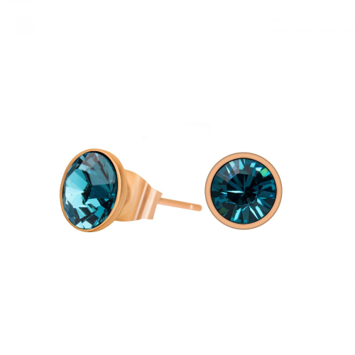 Пусеты Indicolite Fiore Luna SWE298 IN RG