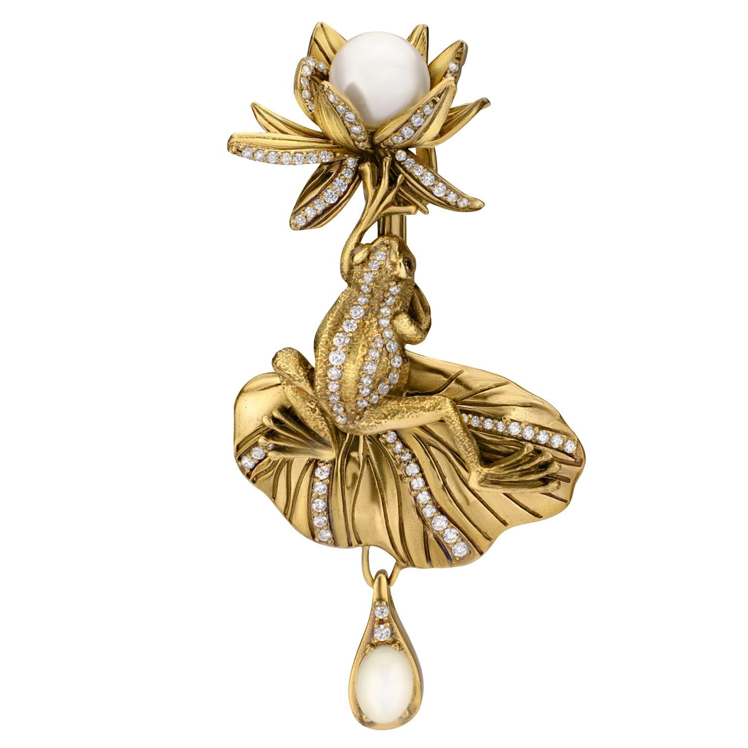 Фото Колье/Брошь Rana di loto Fiore di Firenze CO1702 PEARL