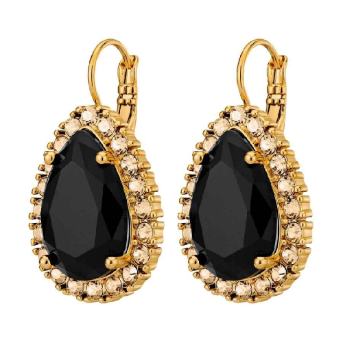 Серьги FIORA SG BLACK/GOLDEN Dyrberg Kern 450077
