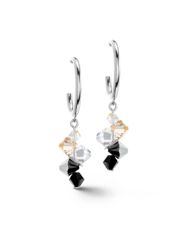 Фото Серьги Black-Crystal  Coeur de Lion 4639/21-1318