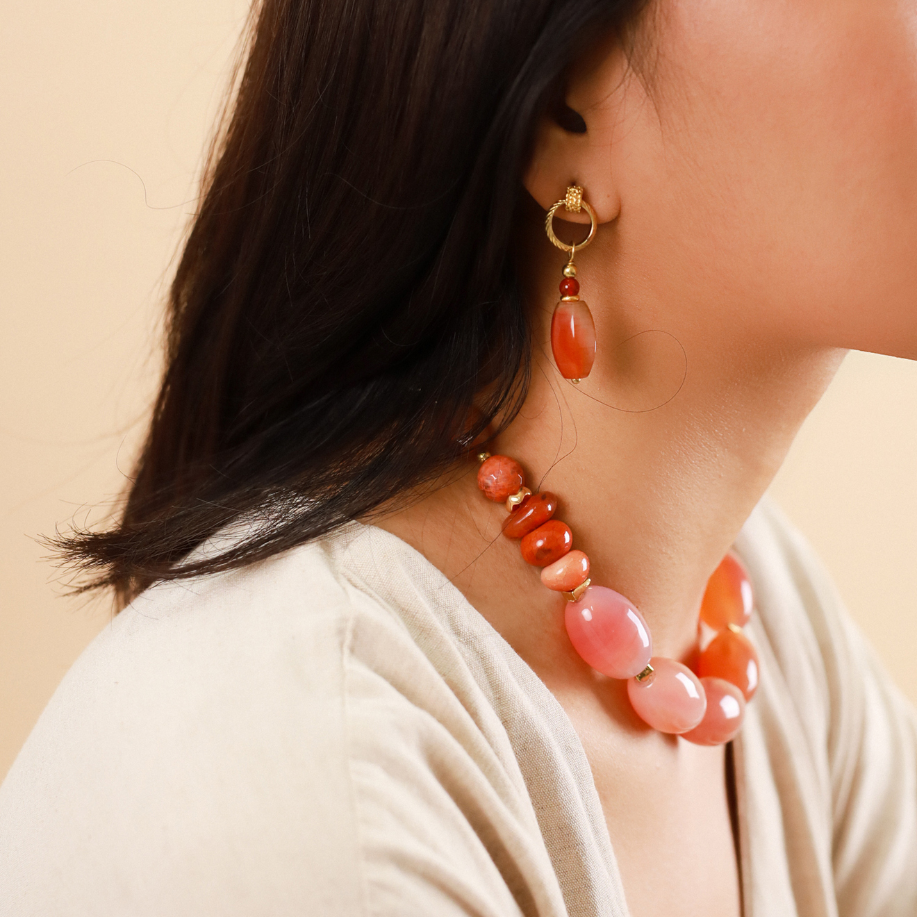 Фото Серьги Agate Nature Bijoux 12-78363