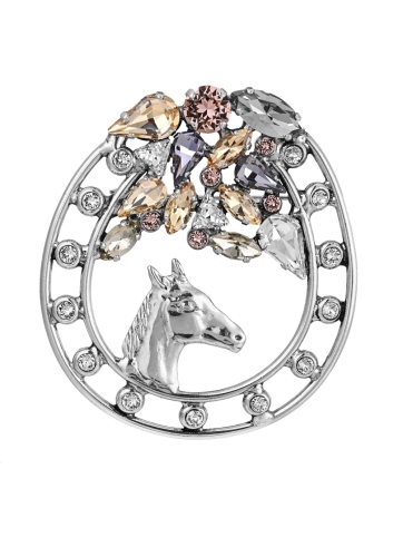 Фото Брошь "Лошади" Claudio Canzian CC00211169 silver