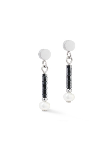 Фото Серьги Anthracite-Silver Coeur de Lion 1138/21-1224