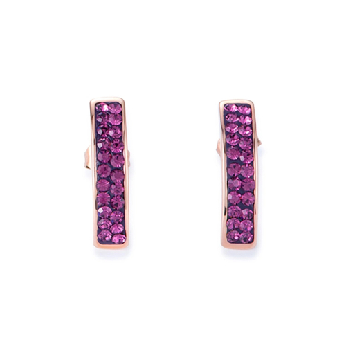 Фото Серьги Amethyst Coeur de Lion 0214/21-0824