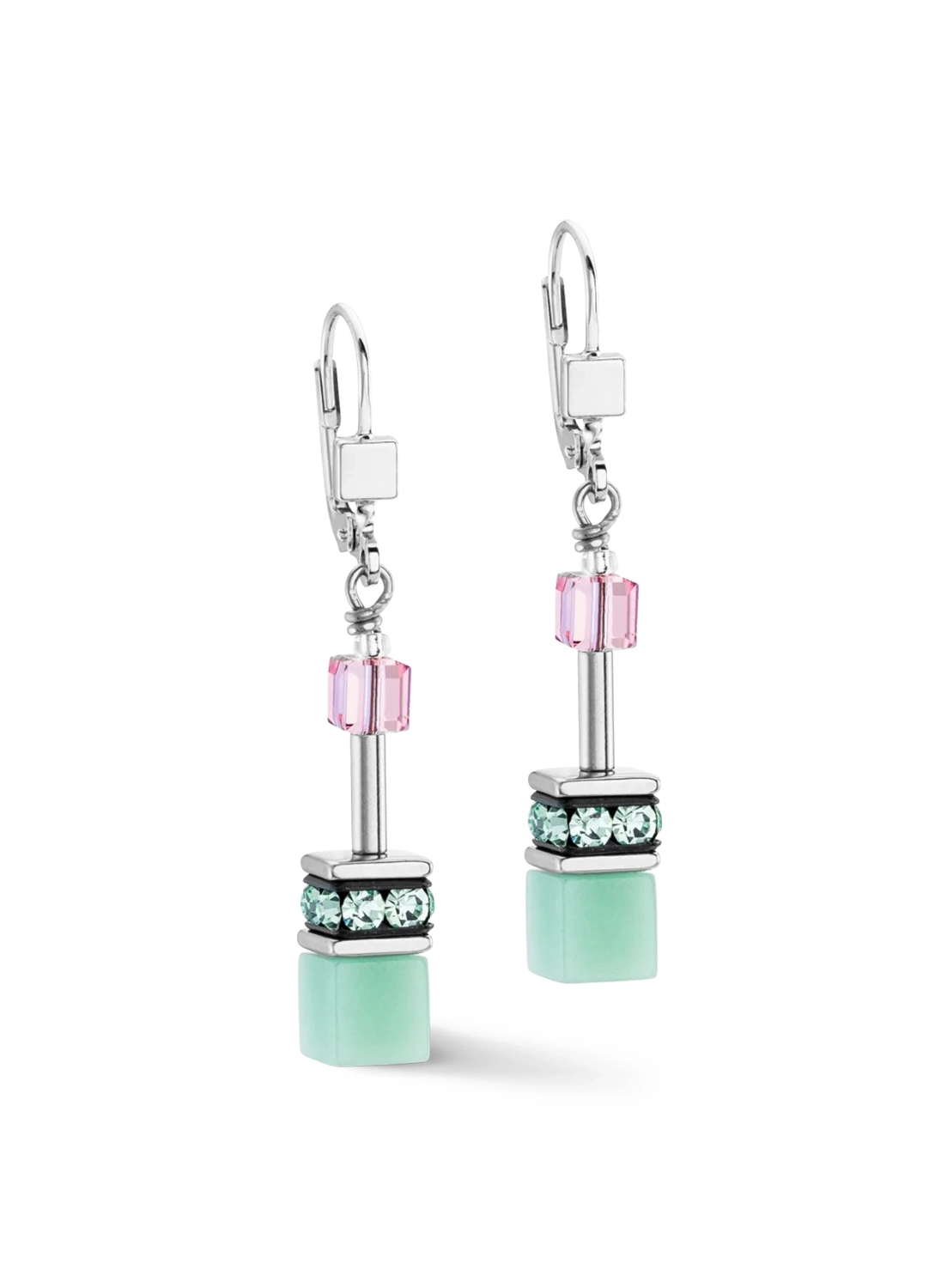 Фото Серьги Green-Pink Coeur de Lion 4023/20-0504