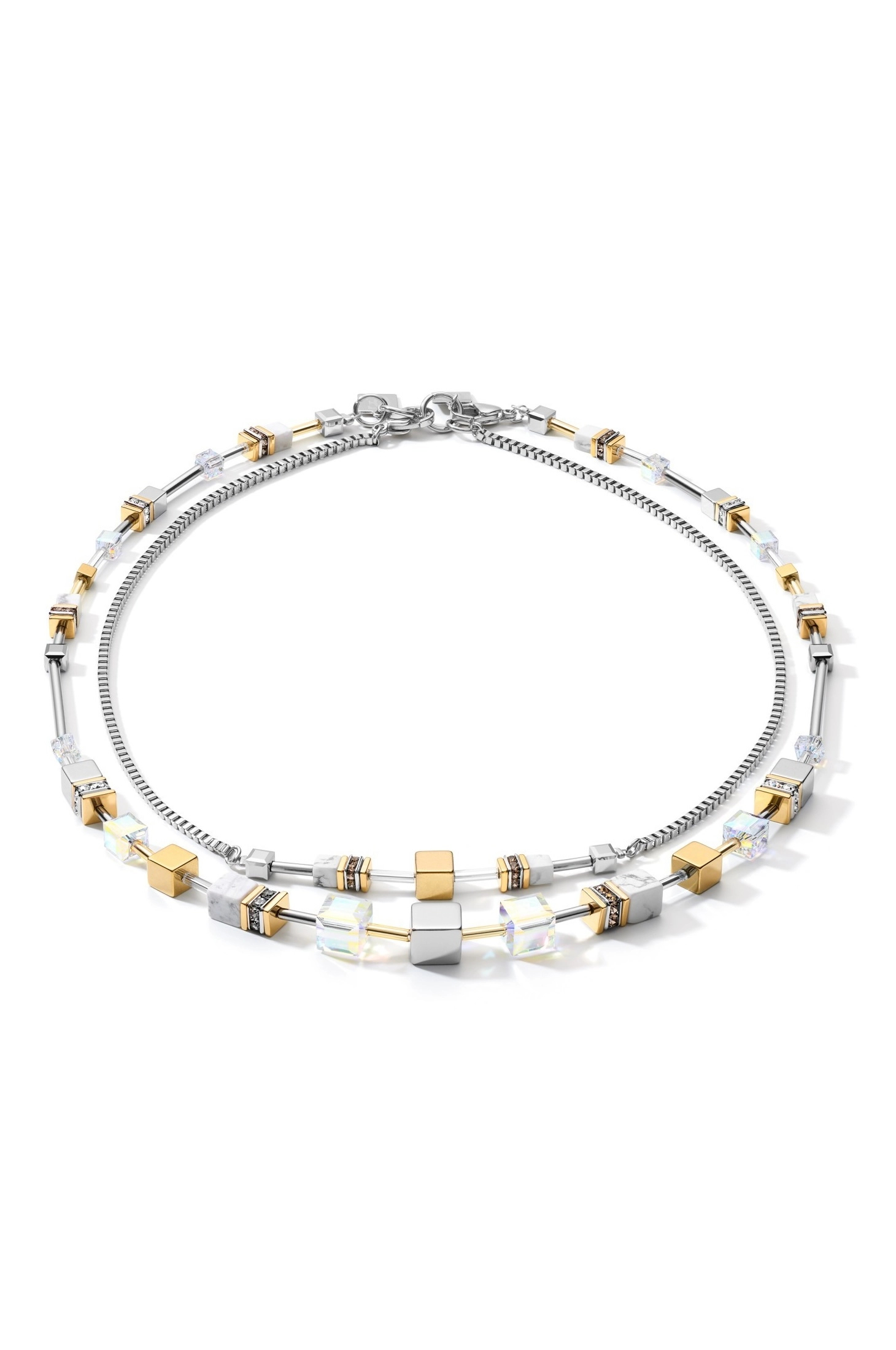 Колье 4-In-1 Gold-Silver Coeur de Lion 5007/10-1617