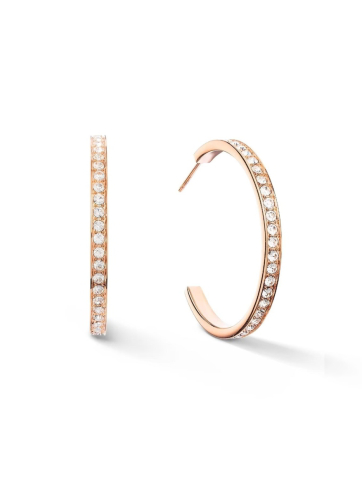 Фото Серьги Crystal-Rose gold Coeur de Lion 0128/21-1822