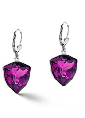 Фото Серьги Magic Crystal Amethyst Coeur de Lion 5054/20-0824