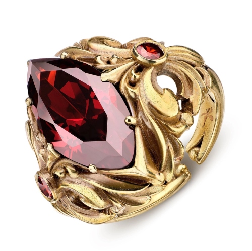 Фото Кольцо Barocco Fiore di Firenze AN190520 GRANATO