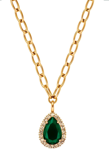 Колье METTA SG EMERALD GREEN/GOLDEN Dyrberg Kern 450080