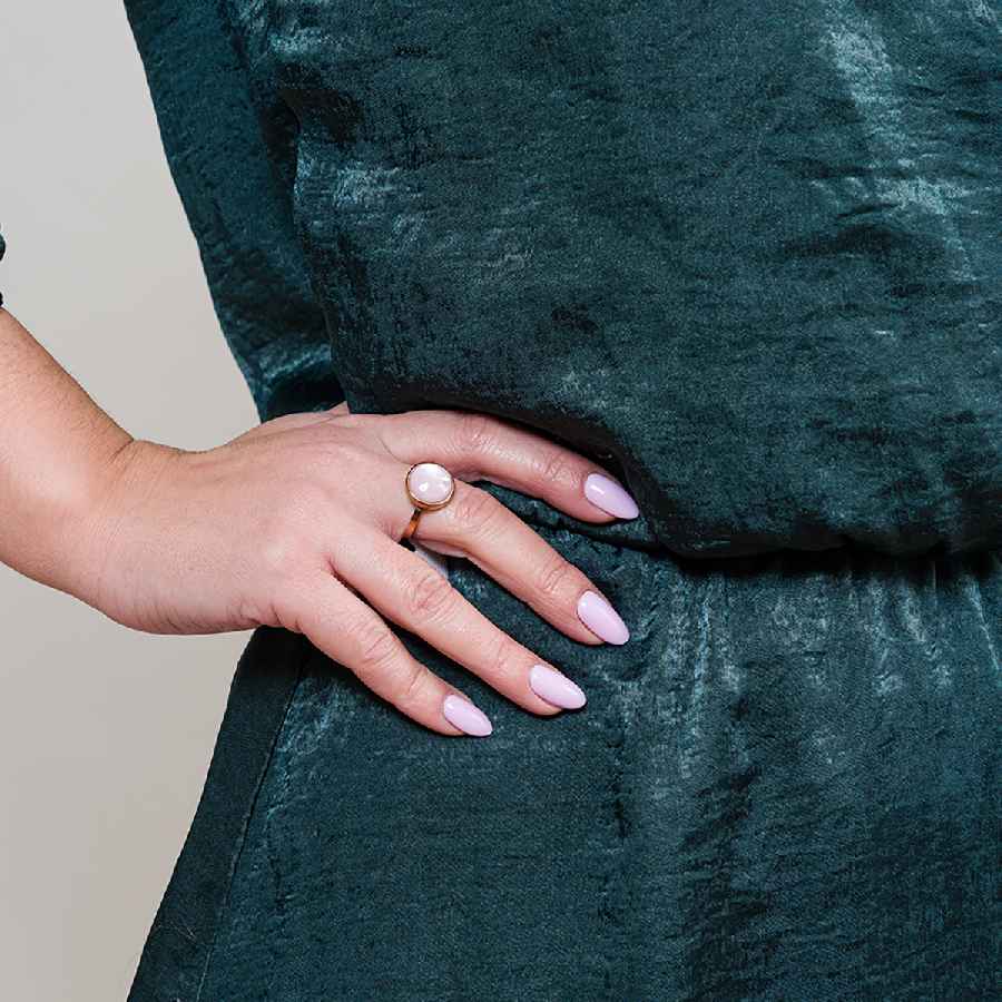 Фото Кольцо Сфера SHELL ROSE Art Deco Fiore Luna KR02913-3/9 R/RG