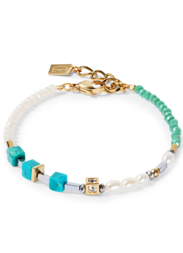 Фото Браслет Princess Fusion Pearls turquoise Coeur de Lion 1126/30-0605