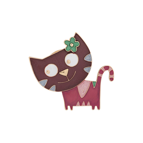 Брошь Весёлый кот