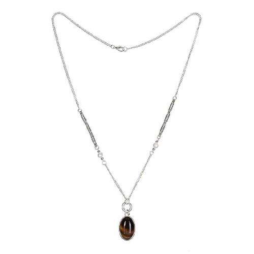Колье COFFE AGATE Fiore Luna *LN5153 BR/S
