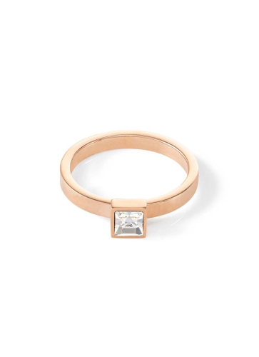 Фото Кольцо Crystal-Rose gold Coeur de Lion 0501/40-1822 52