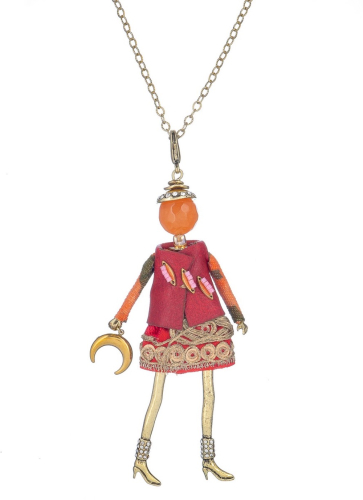 Фото Подвеска Miamelie кукла Эвелия в красном