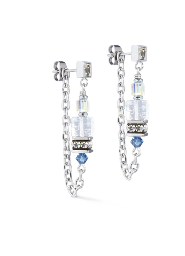 Фото Серьги Crystal-Silver Coeur de Lion 3020/21-1817