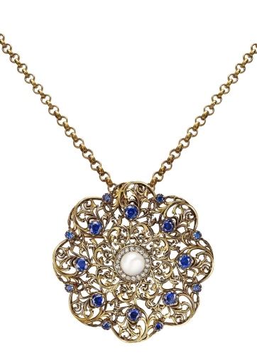 Фото Сотуар/Брошь ORNATO Fiore di Firenze SP1850 TANZANITE