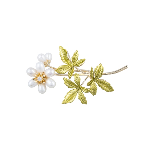 Брошь Букет Natural pearl Fiore Luna XR12097A3 G