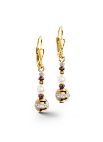 Фото Серьги Brown-Gold Coeur de Lion 4349/20-1116