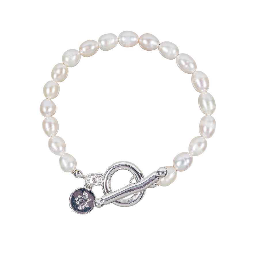 Фото Браслет Perle Elegia Fiore Luna LB5093 BW/S