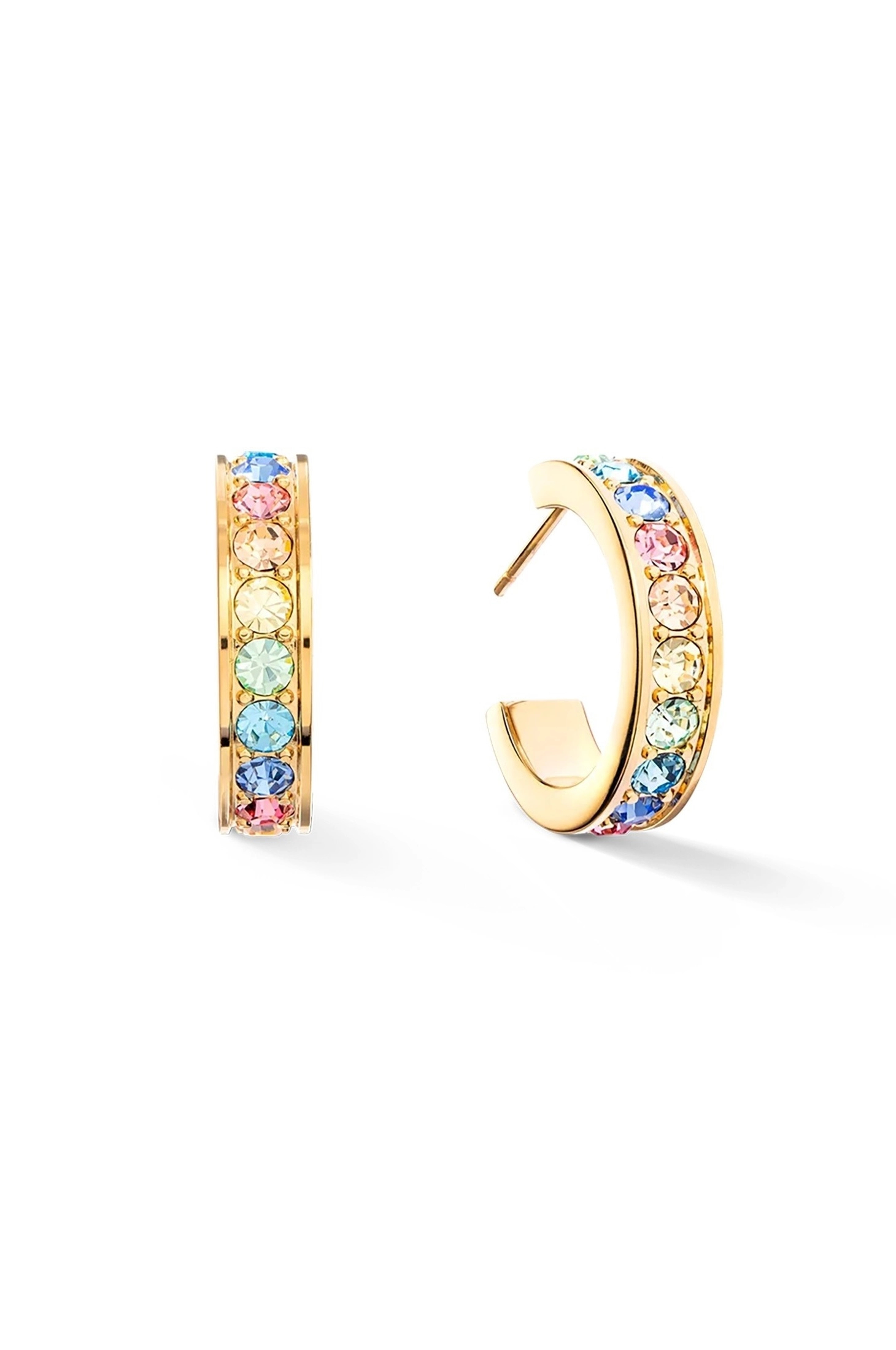 Фото Серьги Multicolor Pastel Gold Coeur de Lion 0131/21-1590