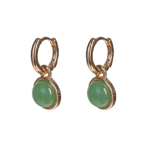 Серьги GREEN AVENTURINE Fiore Luna LE1114 G/G