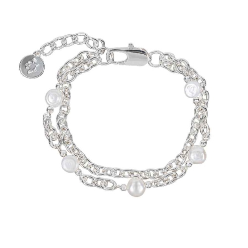 Браслет Pearle Double Сarabiner Fiore Luna CL4511 S