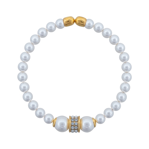 Браслет Cylinder Crystal Fiore Luna C2408PE-B02.2 BW/G