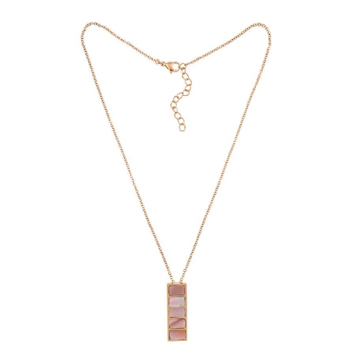 Колье Пирамида SHELL ROSE Fiore Luna *BP02788-8 R/RG