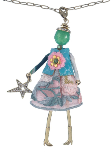 Фото Подвеска Miamelie кукла Дениз со звездой в синем