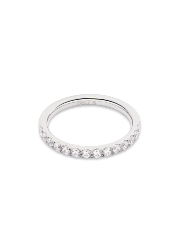 Фото Кольцо 19 мм Crystal-Silver Coeur de Lion 0146/40-1817 60