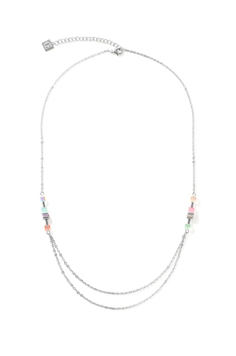 Фото Колье Silver Multicolour-Pastel Coeur de Lion 5064/10-1522