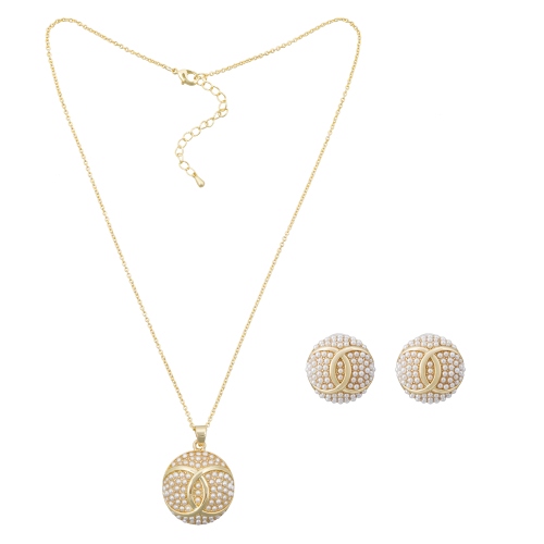 Комплект колье+серьги Fiore Luna SG208408E-001 G